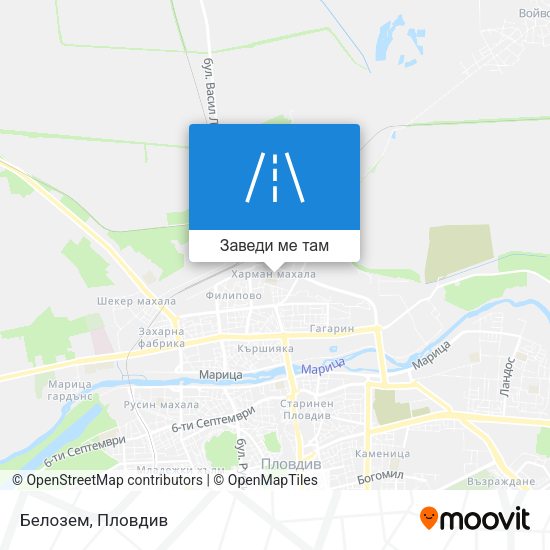 Белозем карта