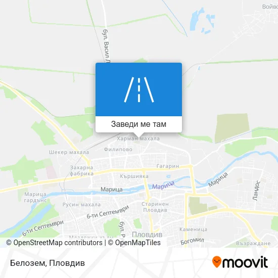 Белозем карта