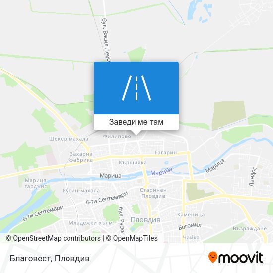 Благовест карта