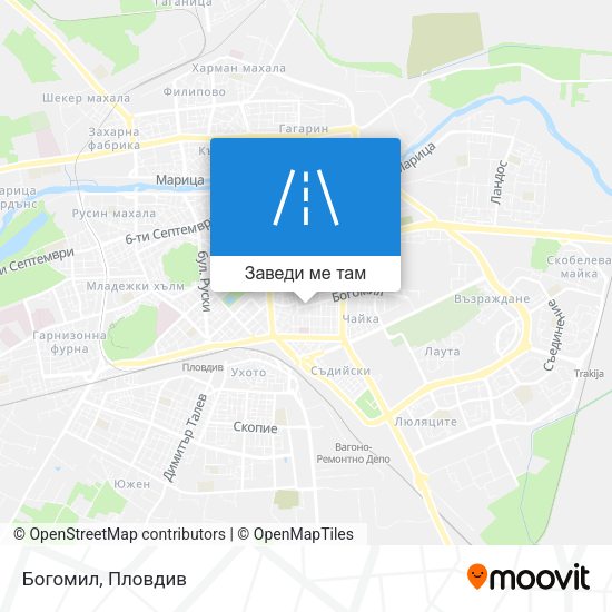 Богомил карта