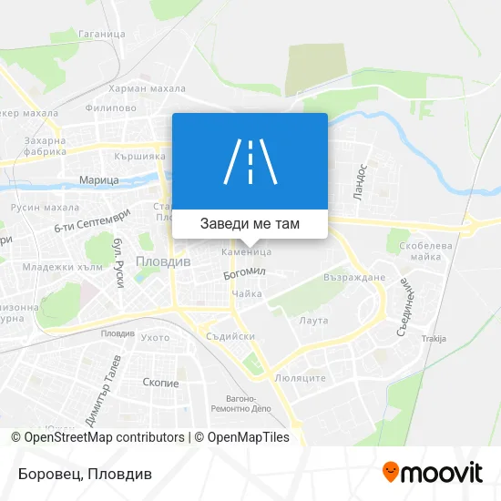 Боровец карта