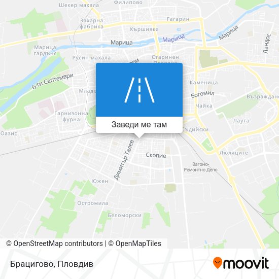 Брацигово карта