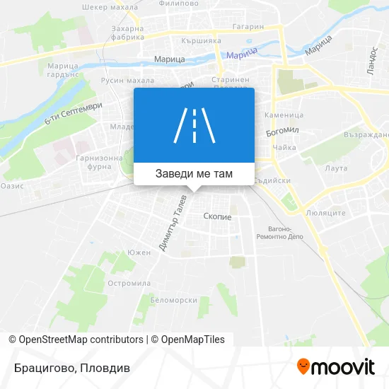 Брацигово карта