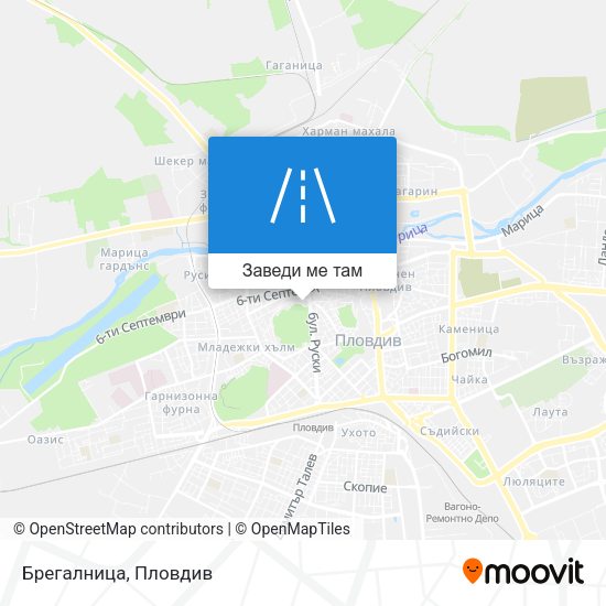 Брегалница карта