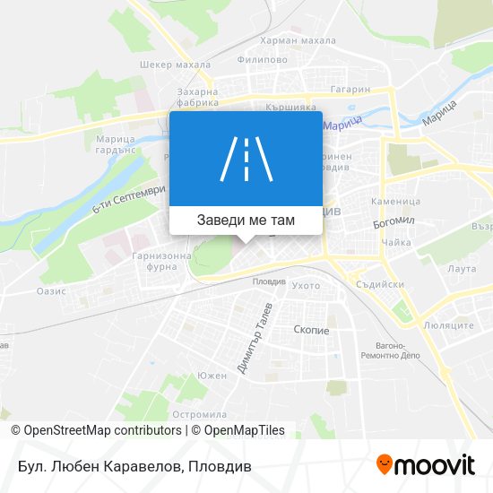 Бул. Любен Каравелов карта