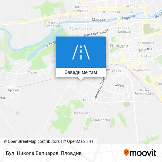 Бул. Никола Вапцаров карта