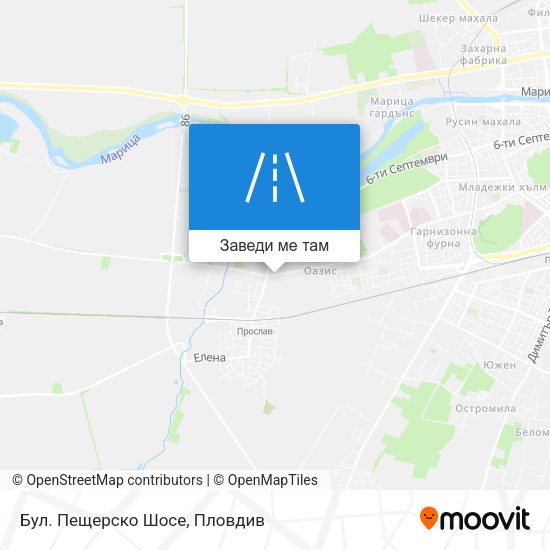 Бул. Пещерско Шосе карта