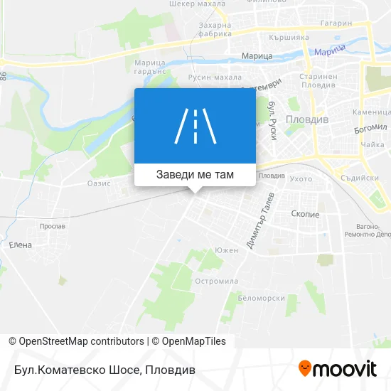 Бул.Коматевско Шосе карта