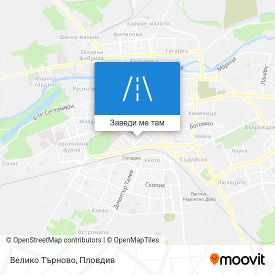 Велико Търново карта