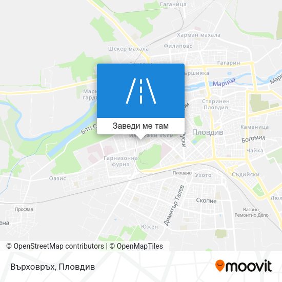 Върховръх карта