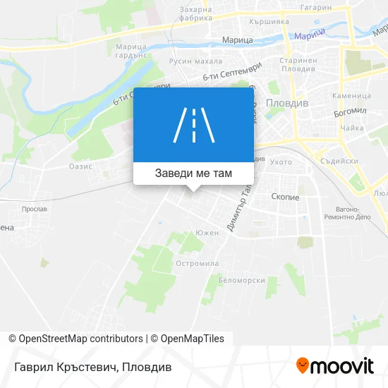 Гаврил Кръстевич карта