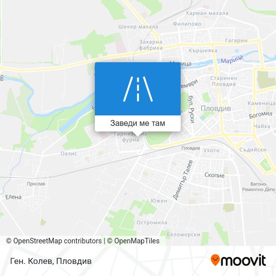 Ген. Колев карта