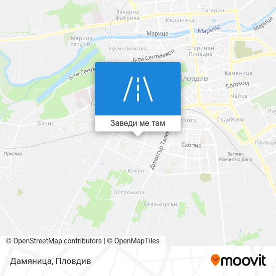 Дамяница карта