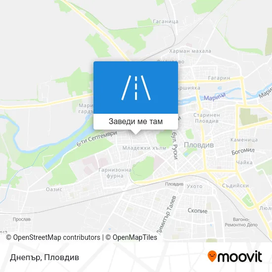 Днепър карта