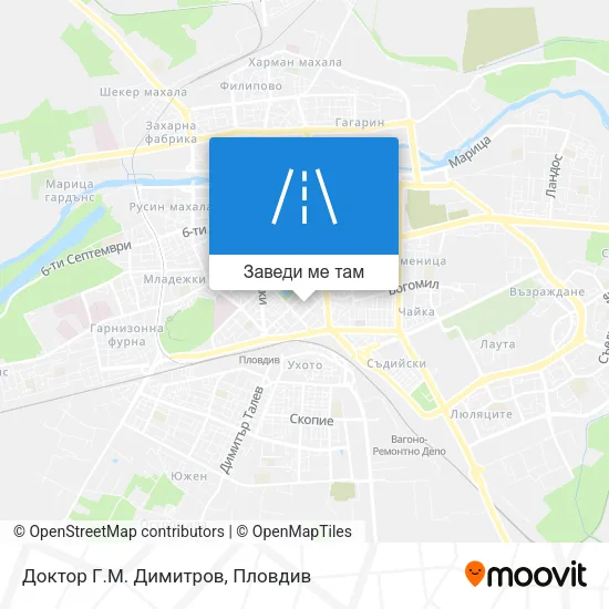 Доктор Г.М. Димитров карта