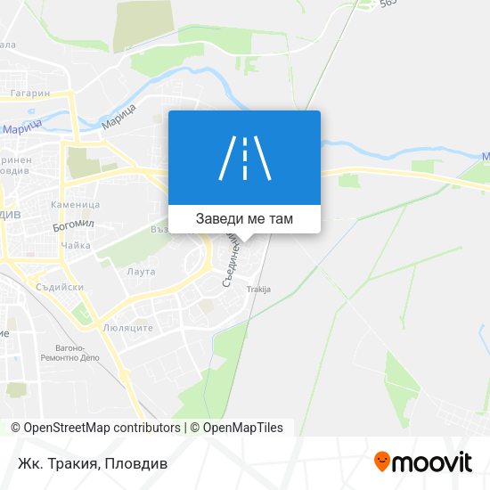 Жк. Тракия карта