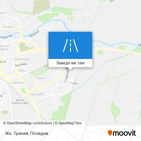 Жк. Тракия карта