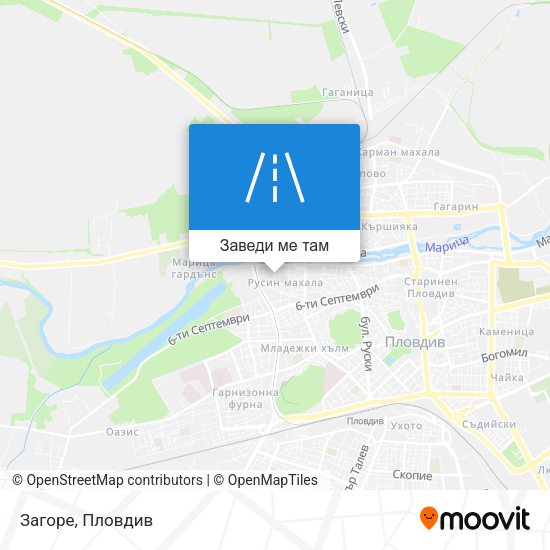 Загоре карта