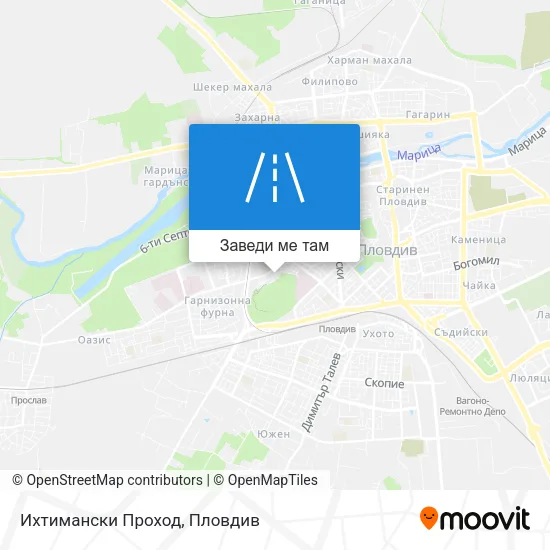 Ихтимански Проход карта