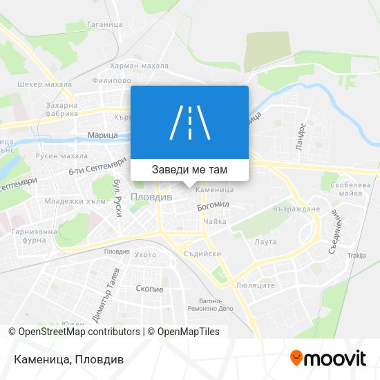 Каменица карта