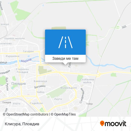 Клисура карта