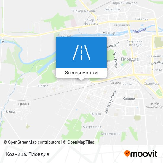 Козница карта