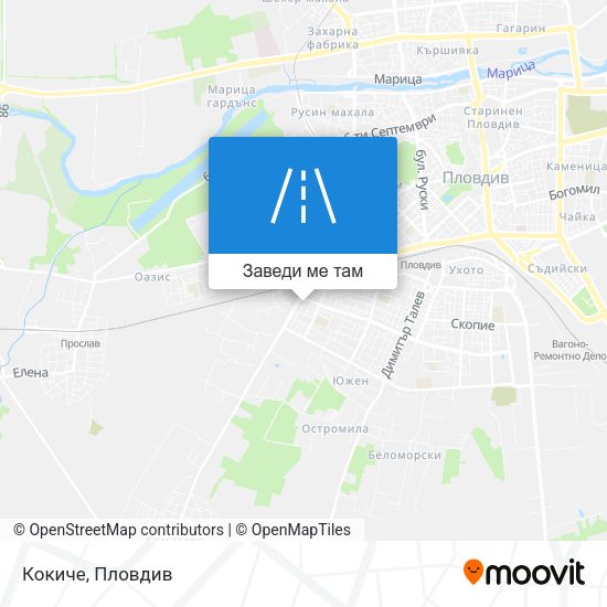 Кокиче карта