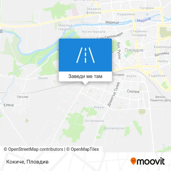 Кокиче карта