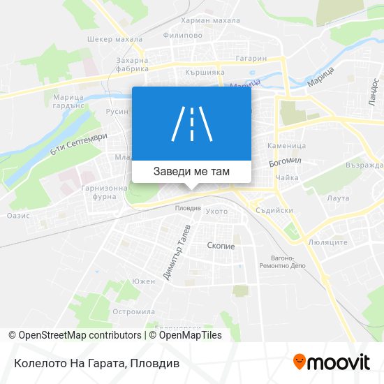 Колелото На Гарата карта