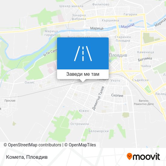 Комета карта