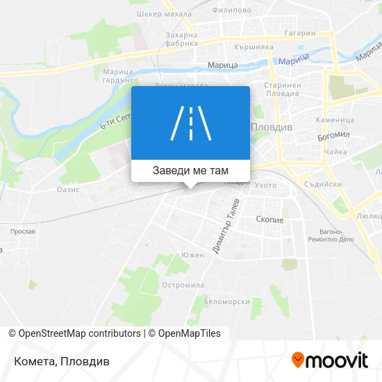 Комета карта