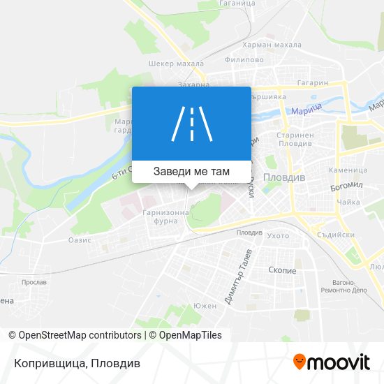 Копривщица карта