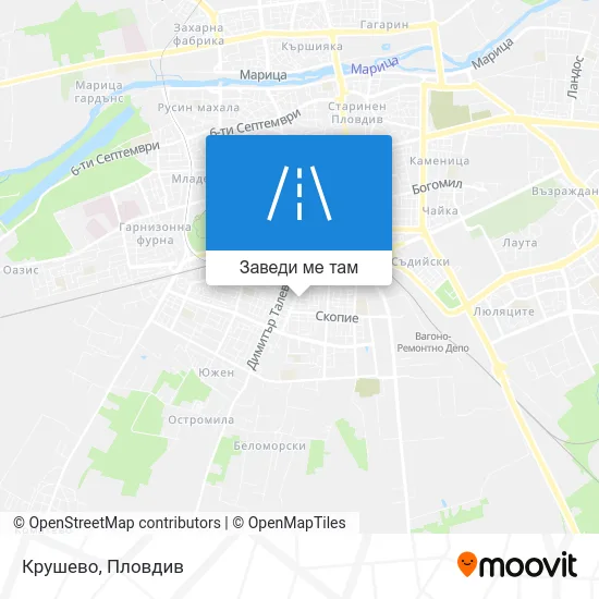 Крушево карта