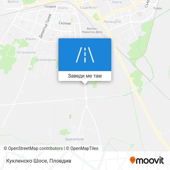 Кукленско Шосе карта