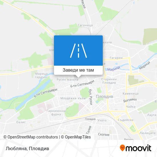 Любляна карта