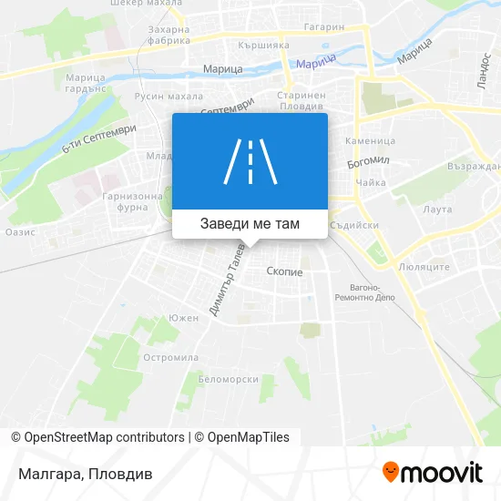 Малгара карта