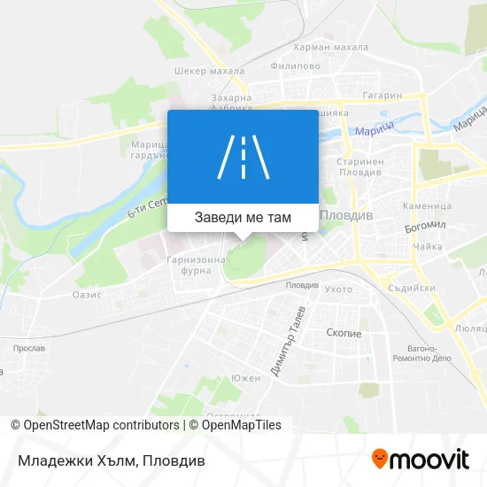 Младежки Хълм карта