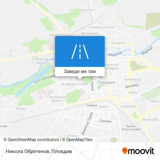Никола Обретенов карта
