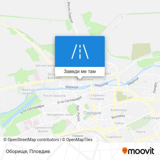 Оборище карта
