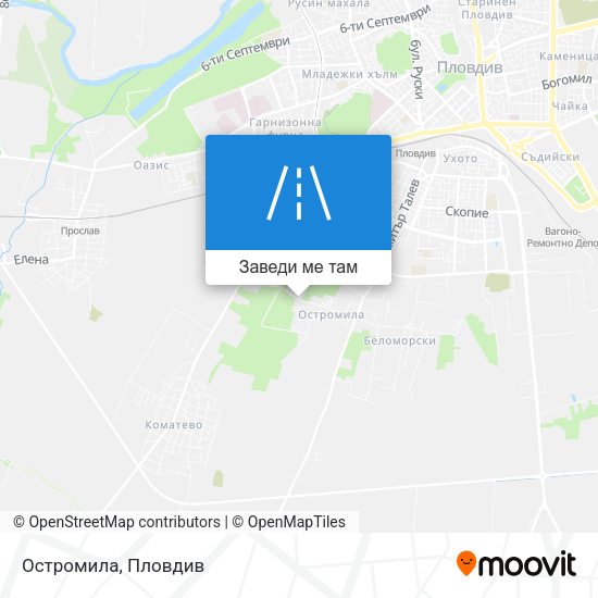 Остромила карта