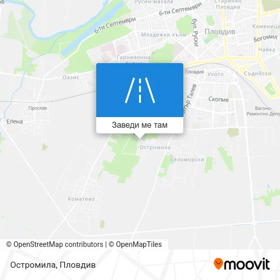 Остромила карта