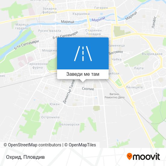 Охрид карта