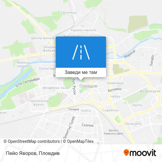 Пейо Яворов карта