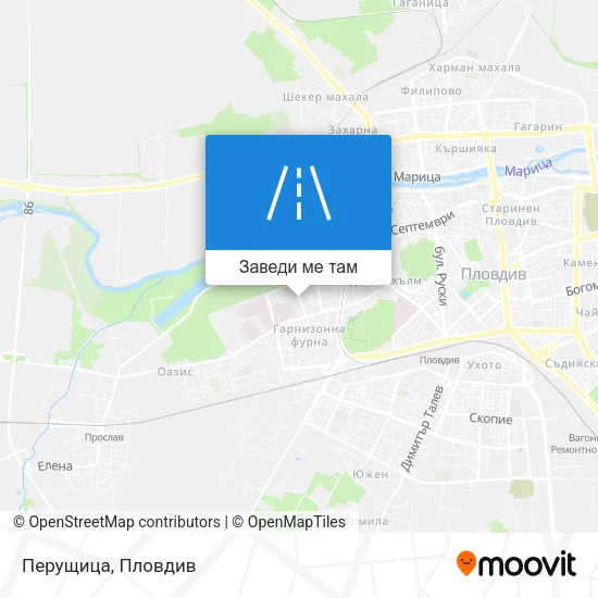 Перущица карта