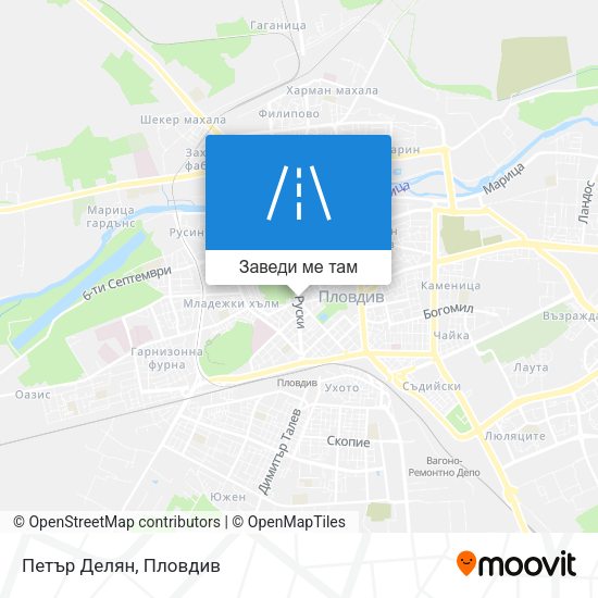 Петър Делян карта