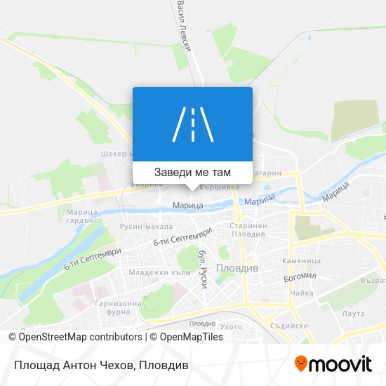 Площад Антон Чехов карта