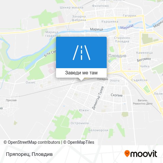 Пряпорец карта