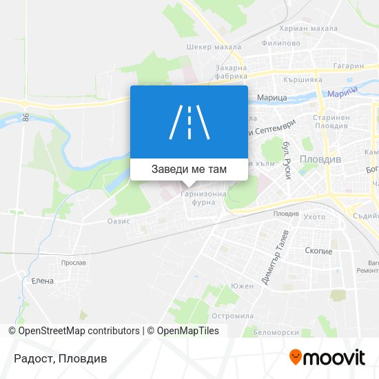 Радост карта