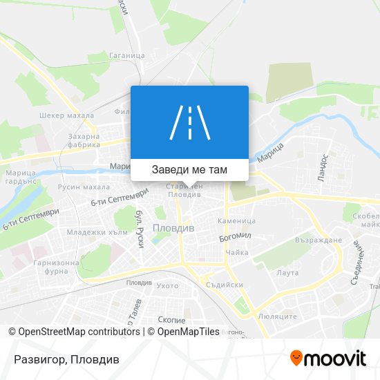 Развигор карта