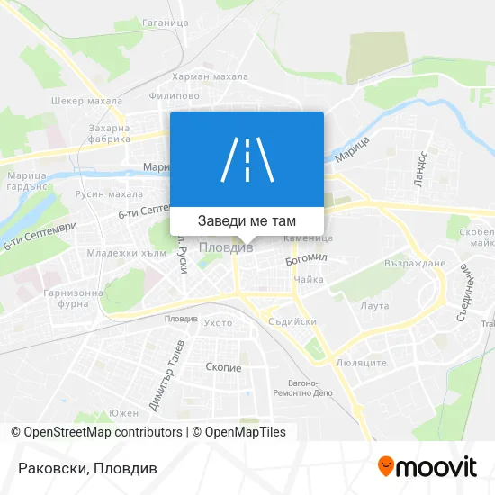 Раковски карта